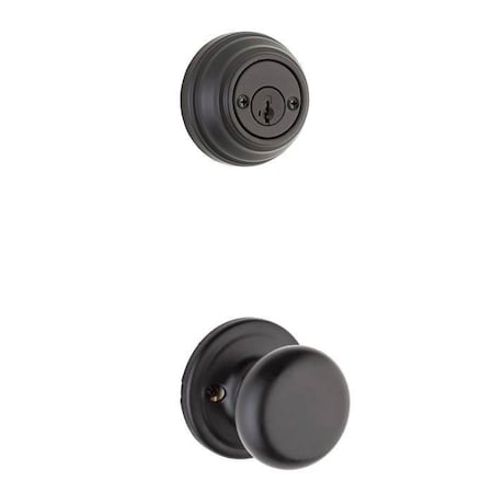 Kwikset Hancock Knob Interior Double Cylinder Handleset Trim 967H-514-SMT-GC